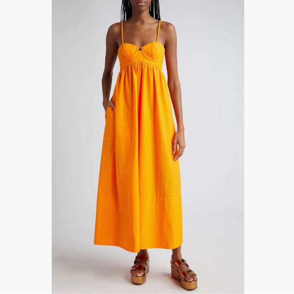 FARM Rio Vibrant Orange Maxi Dress